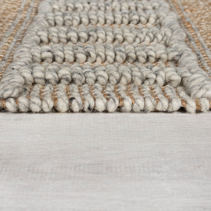 Jute Teppich - Jubio Medina Natur Grau - 3