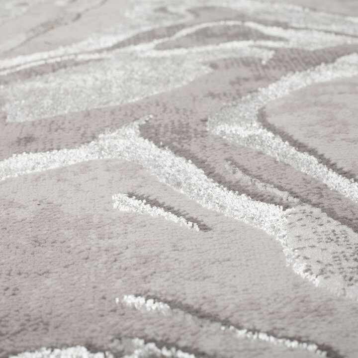 Marmor Teppich - Erio Marbled Grau  - 2