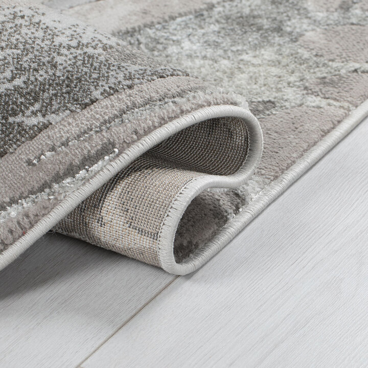 Marmor Teppich - Erio Marbled Grau  - 4