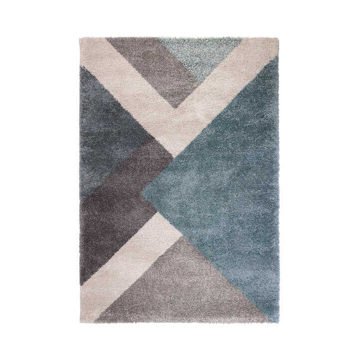 Teppich Abstrakt - Dakaro Zula Blau Grau - 1