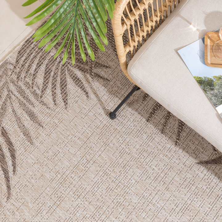 In- & Outdoor Teppich - Tiga Edge Taupe - 2