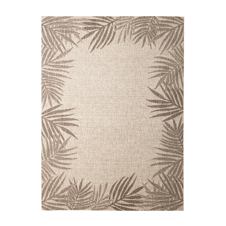 In- & Outdoor Teppich - Tiga Edge Taupe - 1
