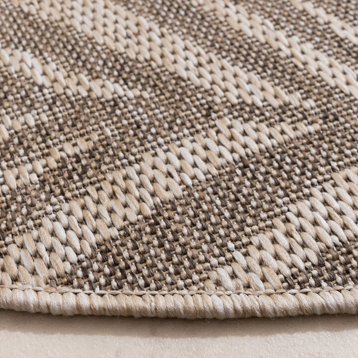 In- & Outdoor Teppich Rund - Tiga Palm Taupe - 5