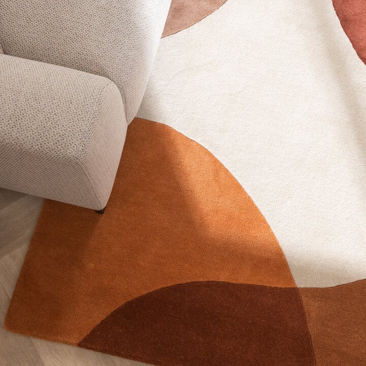 Wollteppich Abstrakt - Clarice Terrakotta - 2