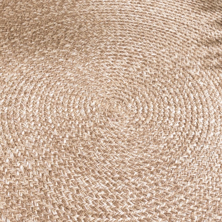 In- & Outdoor Jute Teppich Rund - Bali Braun - 3