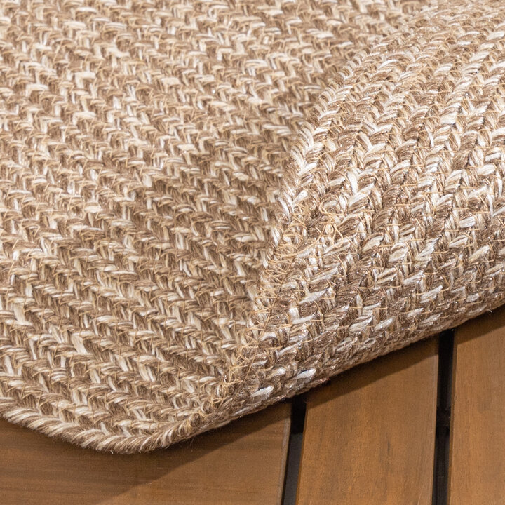 In- & Outdoor Jute Teppich Rund - Bali Braun - 6