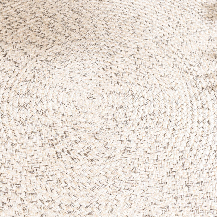 In- & Outdoor Jute Teppich Rund - Bali Weiß - 3