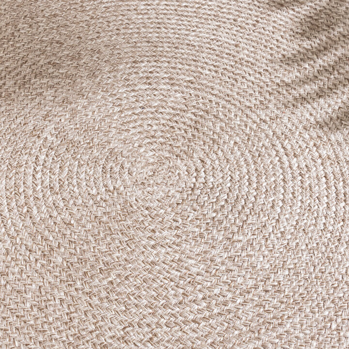 In- & Outdoor Jute Teppich Rund - Bali Beige - 3
