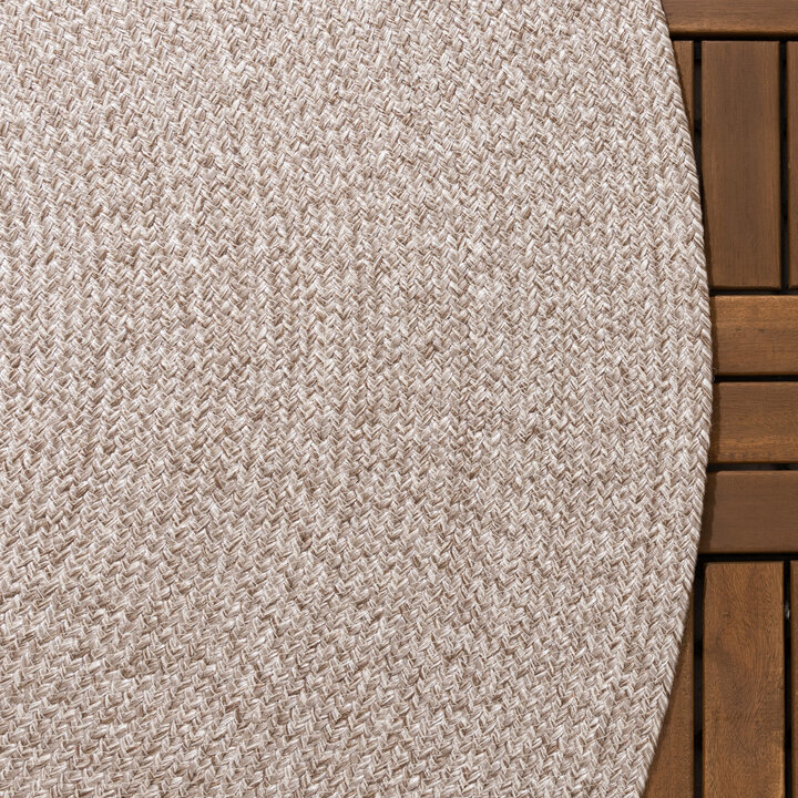 In- & Outdoor Jute Teppich Rund - Bali Beige - 4