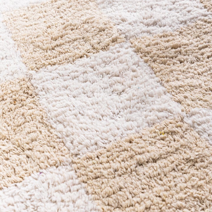 Retro Teppich - Gambit Creme Weiß - 3
