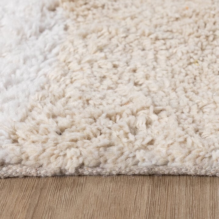 Retro Teppich - Gambit Creme Weiß - 5