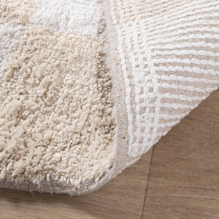 Retro Teppich - Gambit Creme Weiß - 6