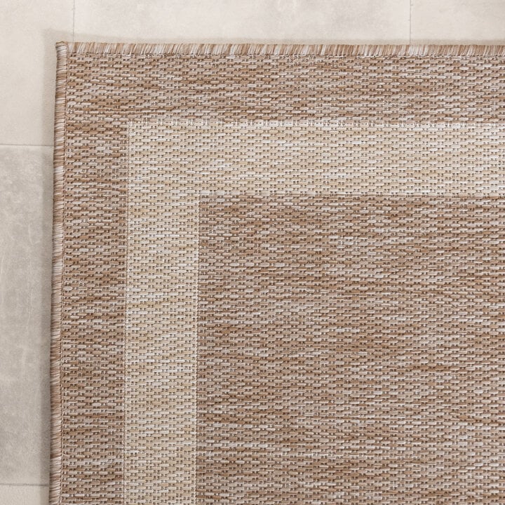 Balkonteppich - Sierra Border Beige Creme - 4