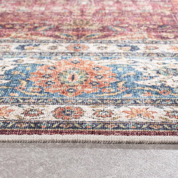 In- & Outdoor Teppich Vintage - Kairo Medaillon Bordeaux - 5