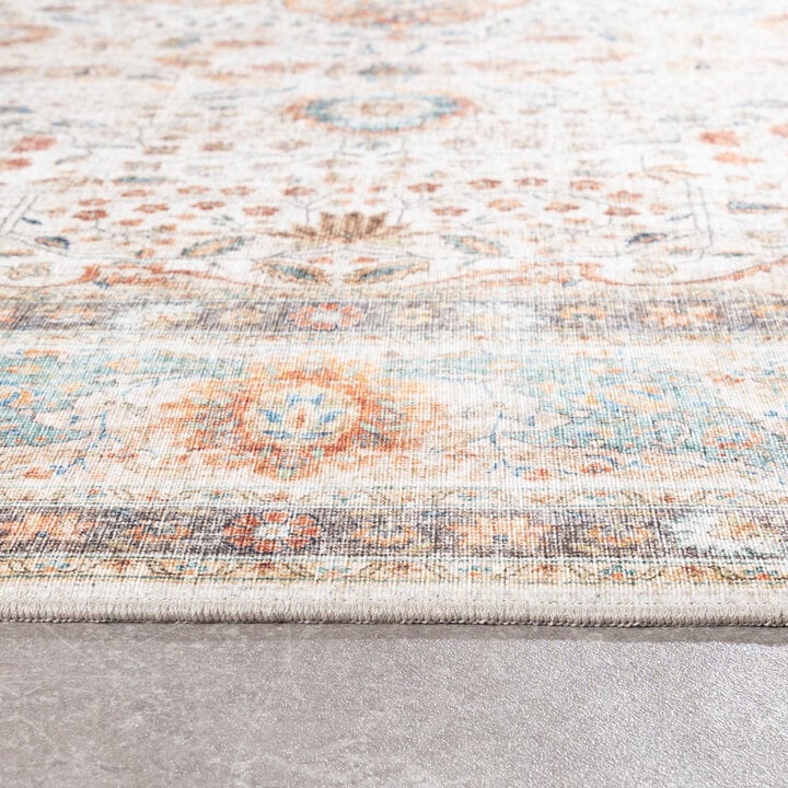 In- & Outdoor Teppich Vintage - Kairo Medaillon Creme Bunt - 5