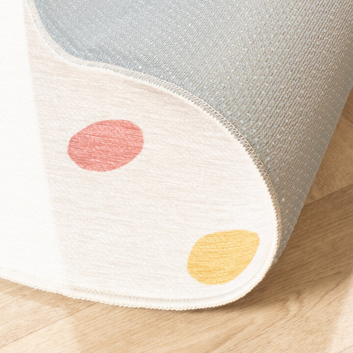 Waschbarer Kinderteppich Rund - Evi Confetti Bunt - 6