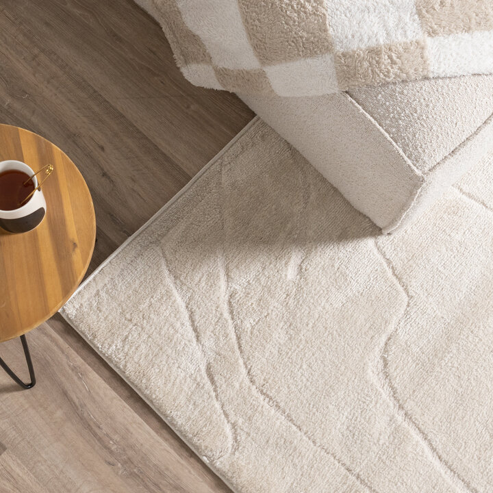 Japandi Teppich - Yori Abstrakt Lines Creme - 2