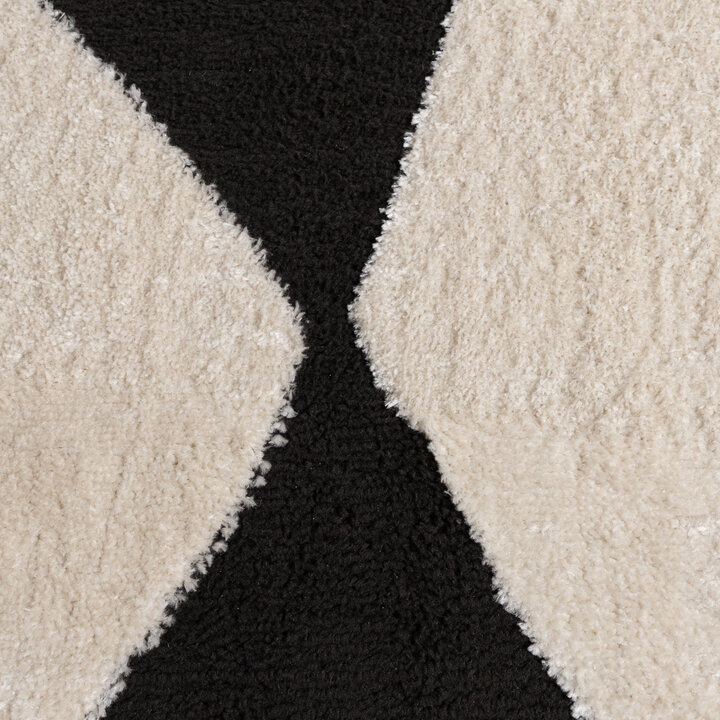 Japandi Teppich - Yori Abstrakt Creme Schwarz - 3