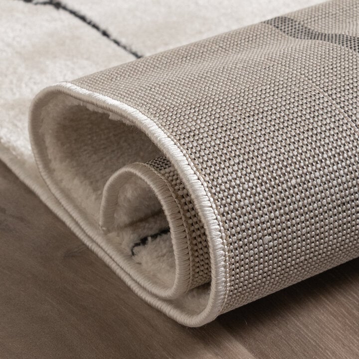 Japandi Teppich - Yori Blocks Creme Schwarz - 6