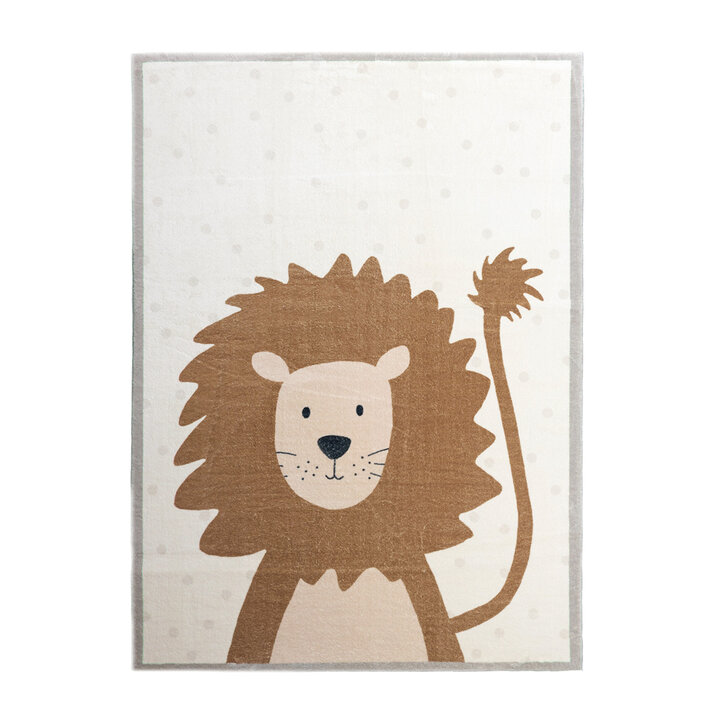 Waschbarer Spielteppich - Simba Lion Braun - 1