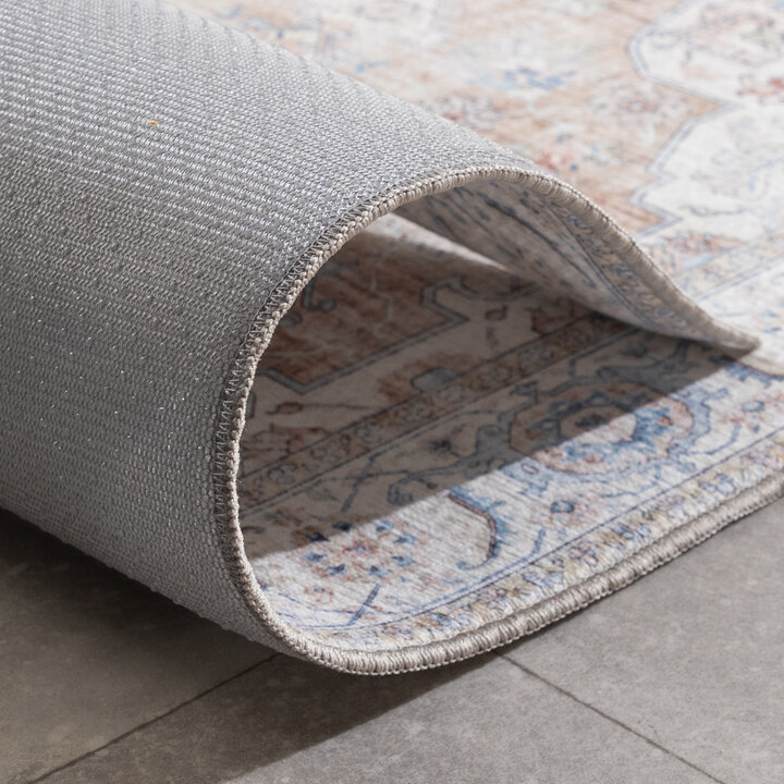Waschbarer Läufer - Domingo Mandala Beige - 6