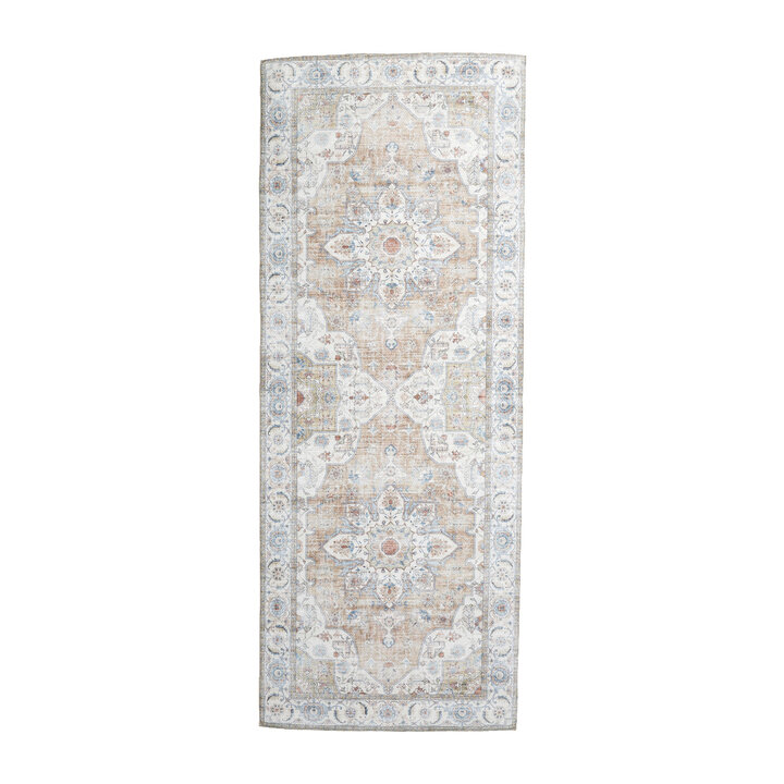 Waschbarer Läufer - Domingo Mandala Beige - 1