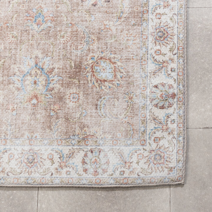 Waschbarer Läufer - Domingo Oriental Beige - 4