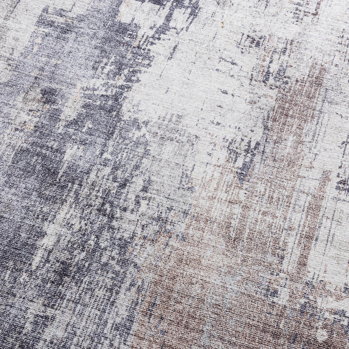 Waschbarer Läufer - Domingo Grunge Taupe Creme - 3