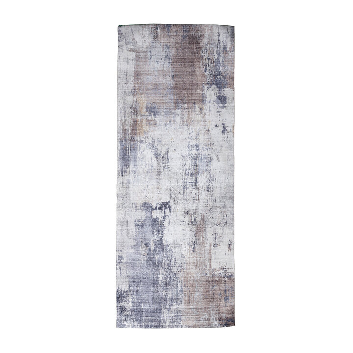 Waschbarer Läufer - Domingo Grunge Taupe Creme - 1