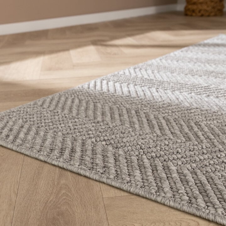 Nachhaltiger Teppich - Lorre Lines Grau Anthrazit  - 5