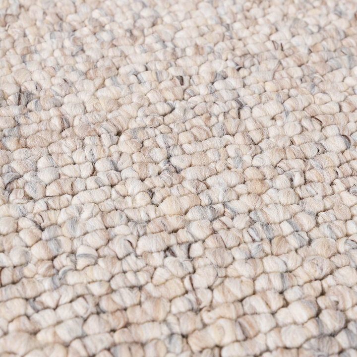 Waschbarer Wollteppich - Bruno Beige Creme - 3