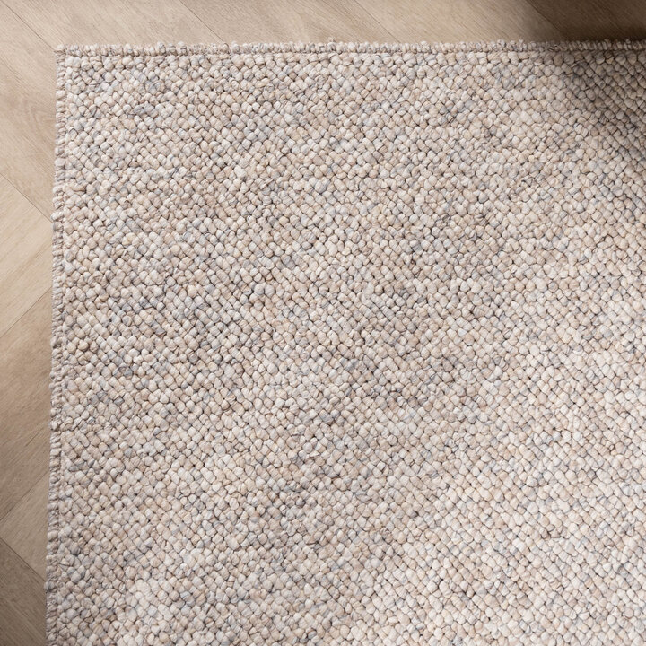 Waschbarer Wollteppich - Bruno Beige Creme - 4