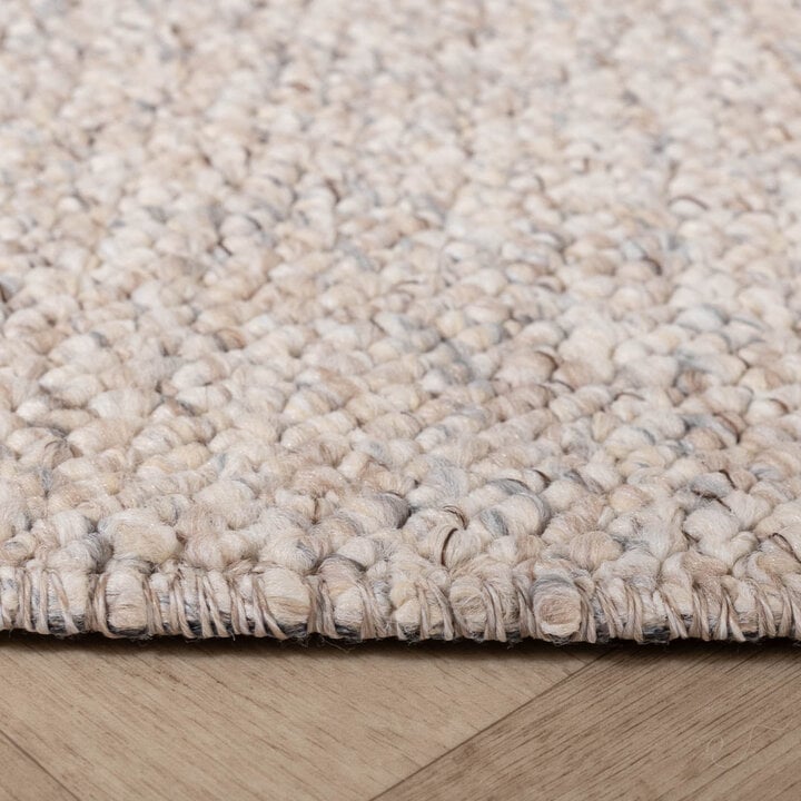 Waschbarer Wollteppich - Bruno Beige Creme - 5