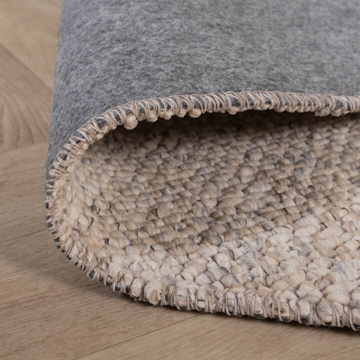 Waschbarer Wollteppich - Bruno Beige Creme - 6