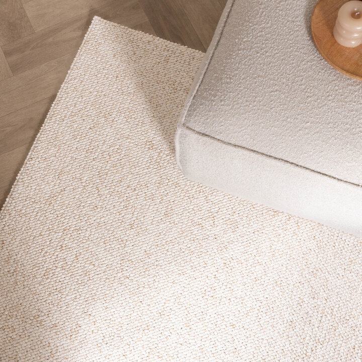 Waschbarer Wollteppich - Bruno Creme Weiß - 3