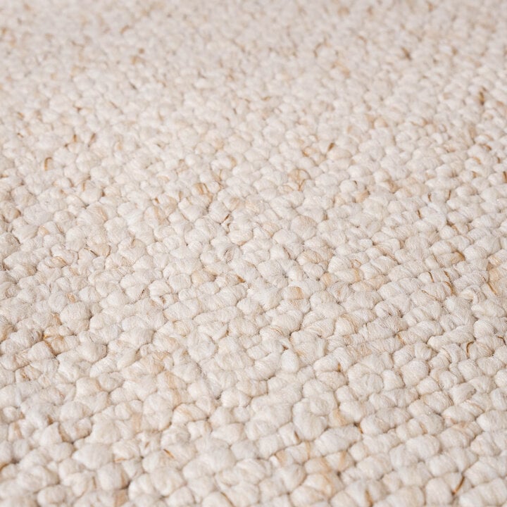 Waschbarer Wollteppich - Bruno Creme Weiß - 4