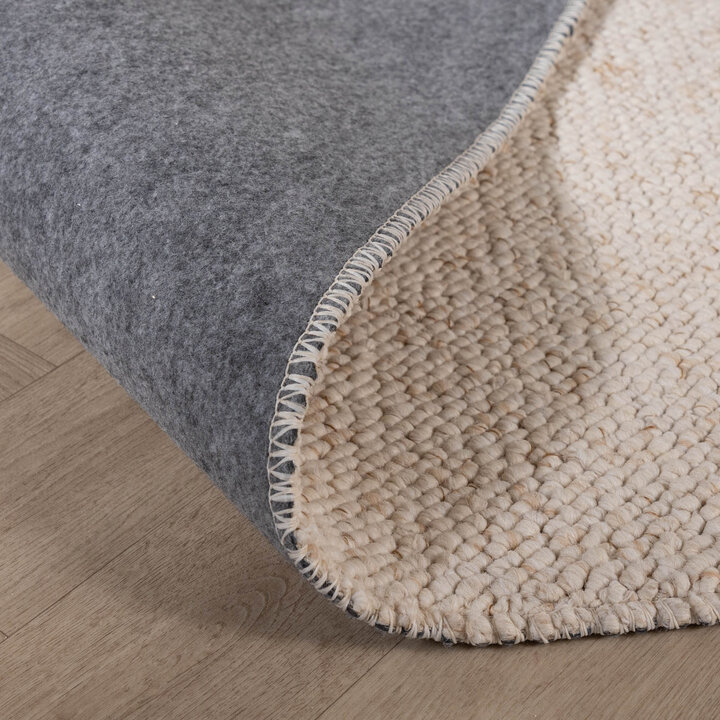 Waschbarer Wollteppich - Bruno Creme Weiß - 7