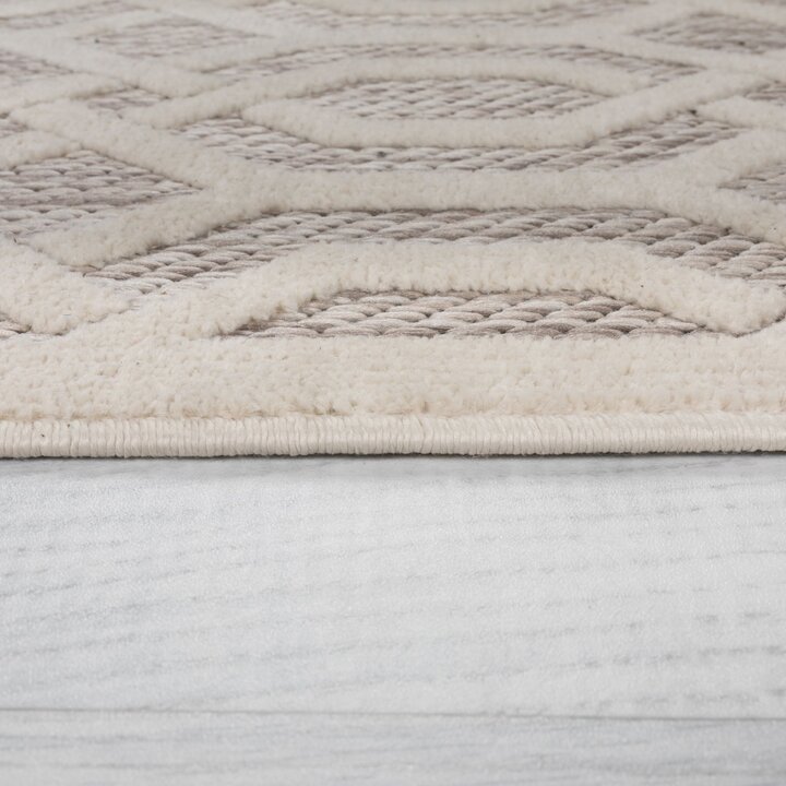 In- & Outdoor Teppich - Piatto Mataro Creme Weiß - 3