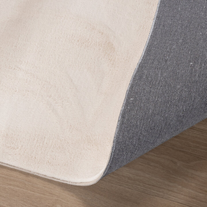 Flauschiger Teppich - Cozy Creme - 6