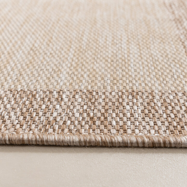 Balkonteppich - Sierra Border Creme Beige - 5