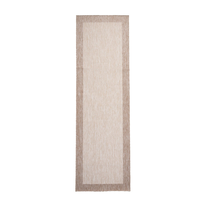 Balkonteppich - Sierra Border Creme Beige - 1