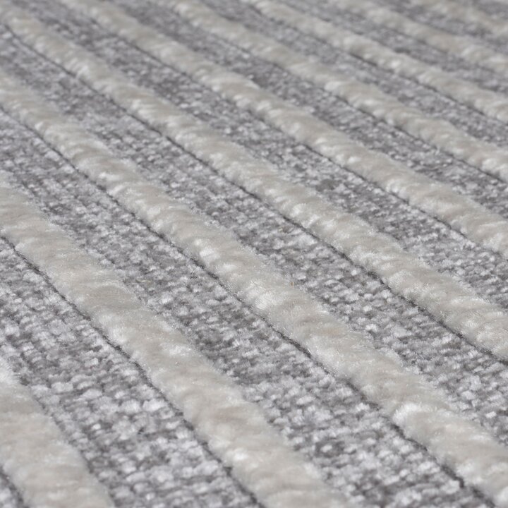 Waschbarer Teppich - Elto  Stripe Grau - 2