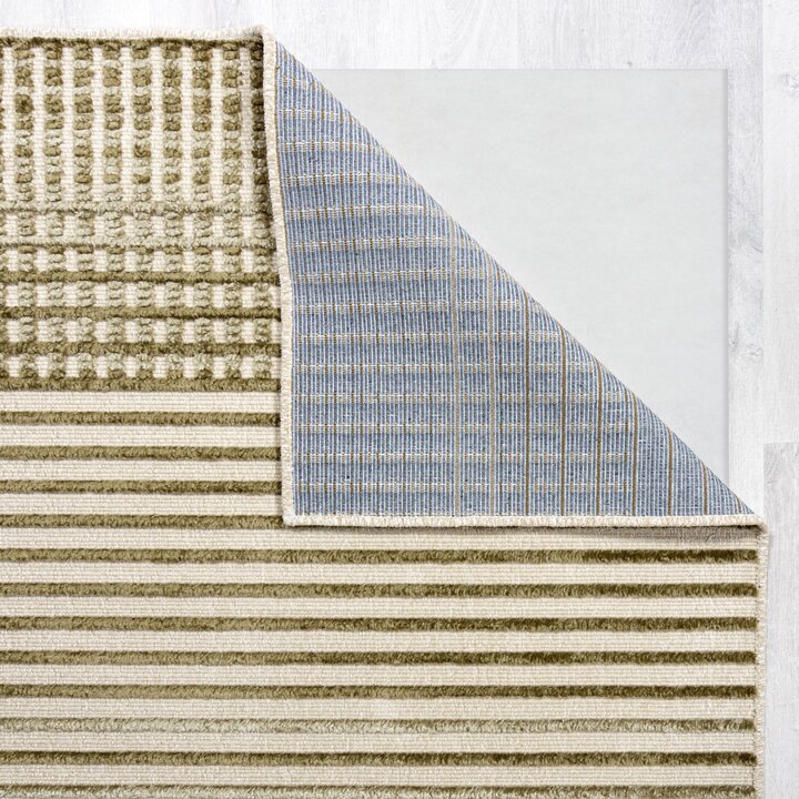 Waschbarer Teppich - Elto Stripe Grün - 4