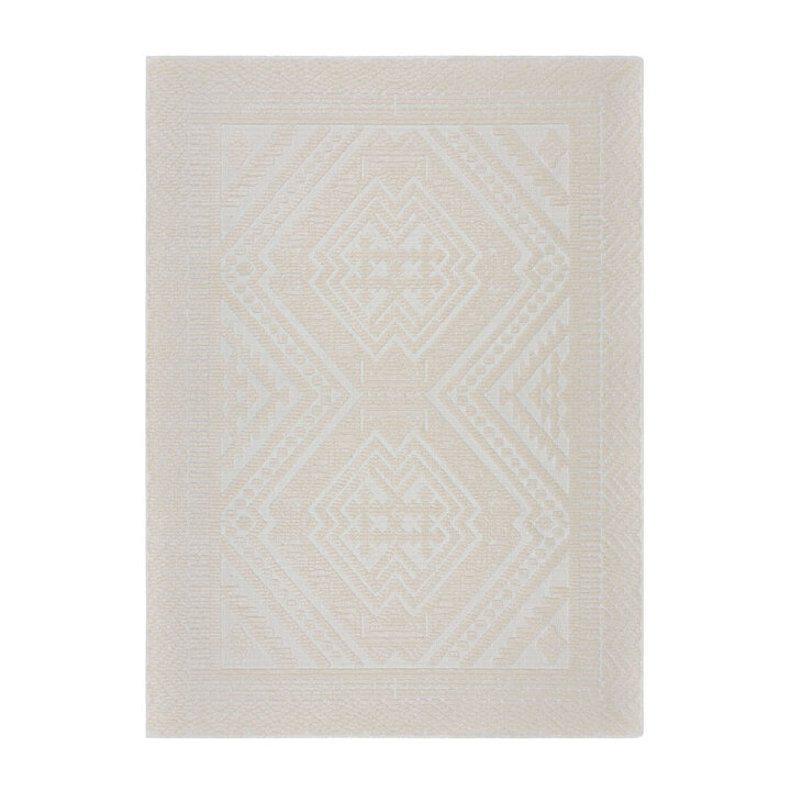 Waschbarer Teppich - Galeo Jaipur Creme - 1