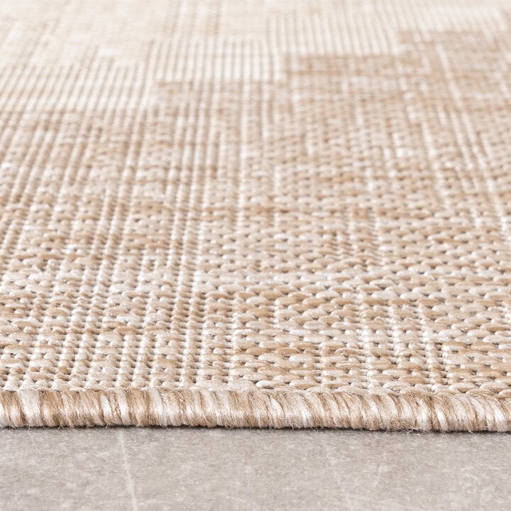In- & Outdoor Jute Teppich - Atlas Diamond Braun Creme - 5