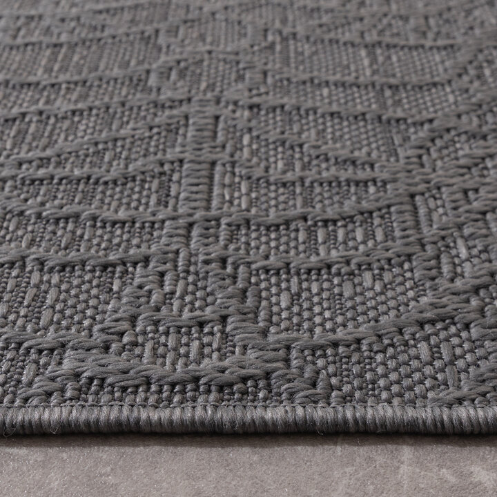 In- & Outdoor Teppich - Dunes Mandala Grau - 6