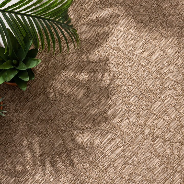 In- & Outdoor Teppich - Dunes Mandala Braun - 3