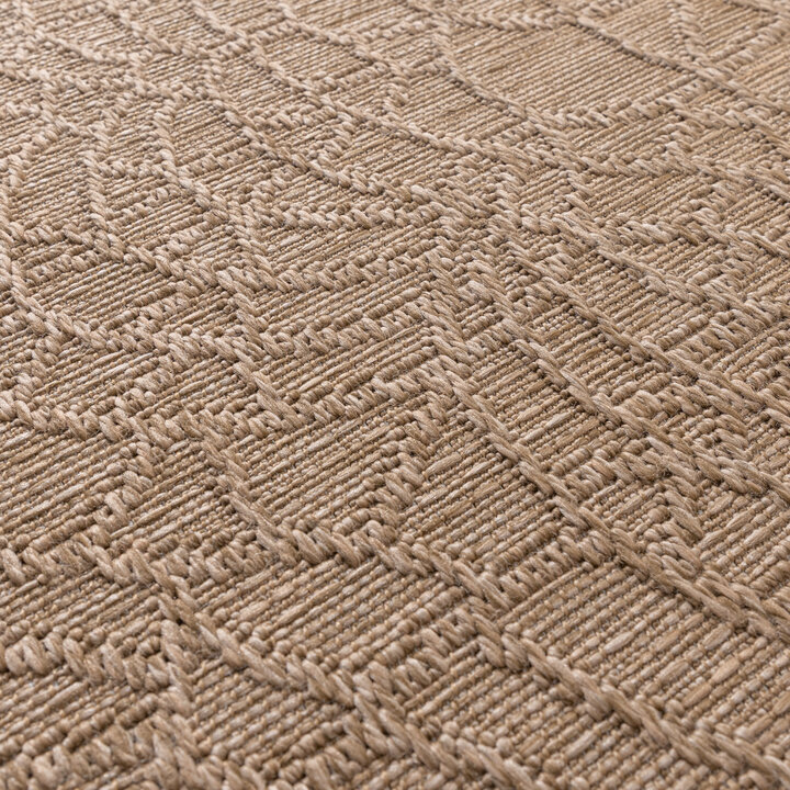 In- & Outdoor Teppich - Dunes Mandala Braun - 4