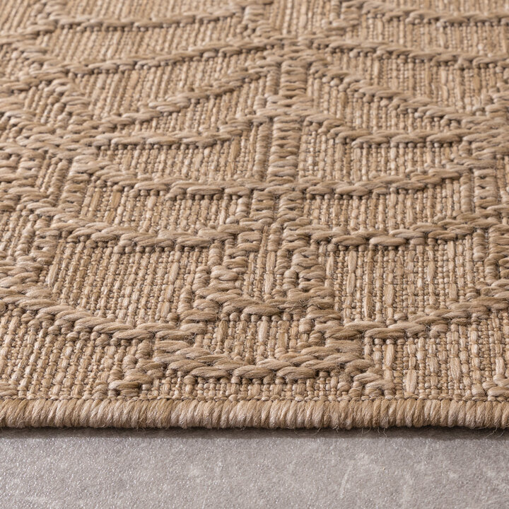 In- & Outdoor Teppich - Dunes Mandala Braun - 6