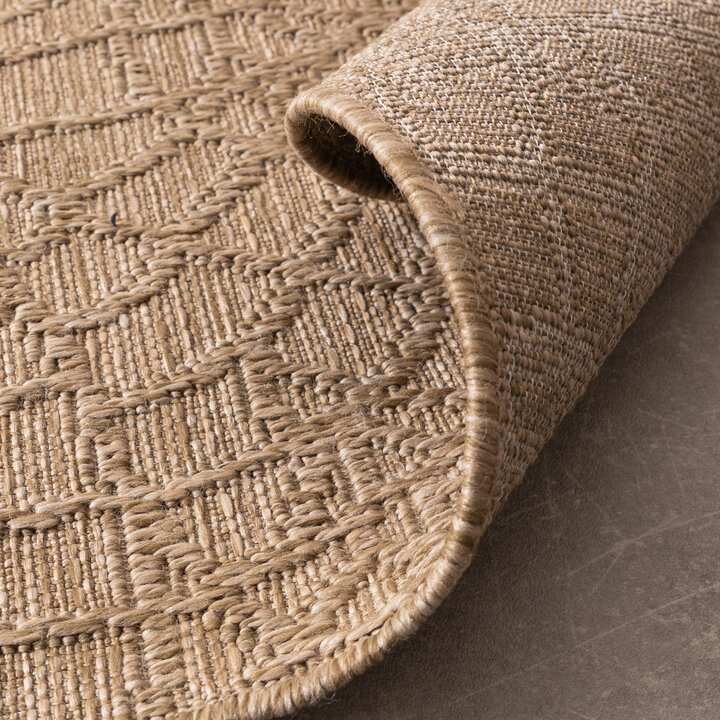 In- & Outdoor Teppich - Dunes Mandala Braun - 7
